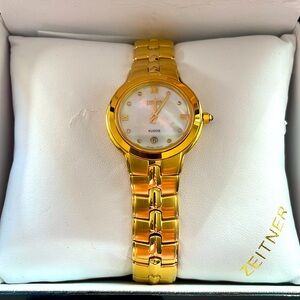 ZEITNER Gold watch NWT